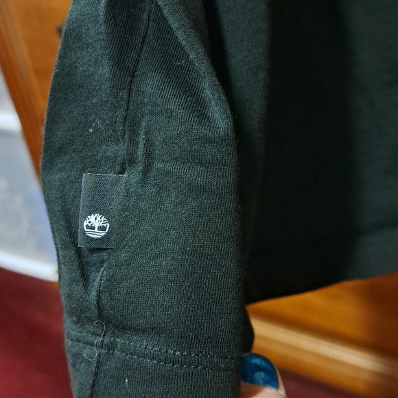 Timberland Black Shirt with Orange Logo - Picture 3 of 6